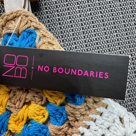 No Boundaries Crochet Handbag With Wooden Handles & Mushroom Design One Size - Picture 5 of 6